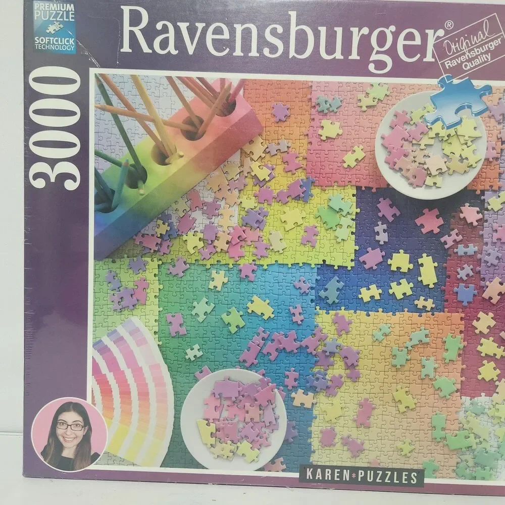 Ravensburger 3000pc Jigsaw Puzzle Karen Puzzles Colorful (Sealed) - 17-471-3